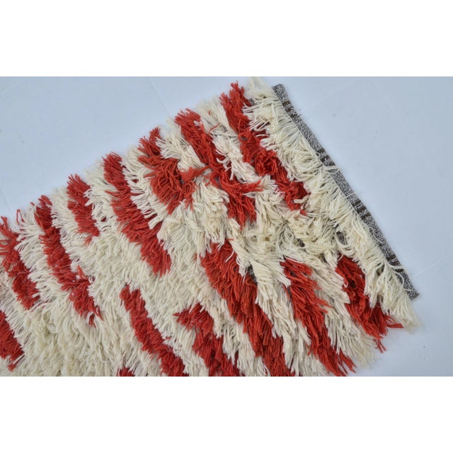 Textile Turkish Handknotted Decorative Runner Rug For Sale - Image 7 of 11