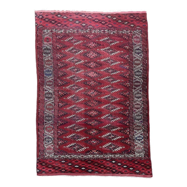 Antique Turkmen Yomut Rug, 1890s For Sale
