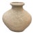 Vintage Cream Ceramic Floral Relief Vase For Sale