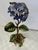 Jay Strongwater Large Handcrafted Periwinkle Blossom Nori Hydrangea Objet With Swarovski Crystals For Sale - Image 4 of 7