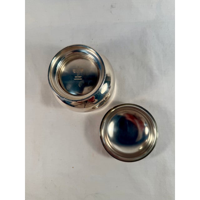 English Antique, English, Mappin and Webb Silverplate Tea Caddy For Sale - Image 3 of 5