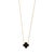 14k Gold Clover Leaf Black Onyx Necklace for Her, Protection Jewelry For Sale - Image 4 of 7