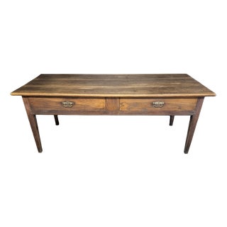 Antique French Console Table in Chestnut, 1800 For Sale