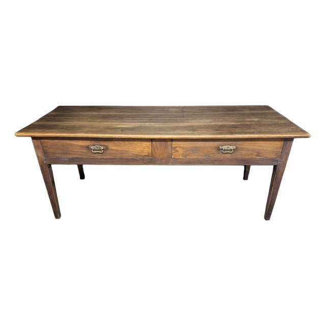 Antique French Console Table in Chestnut, 1800 For Sale