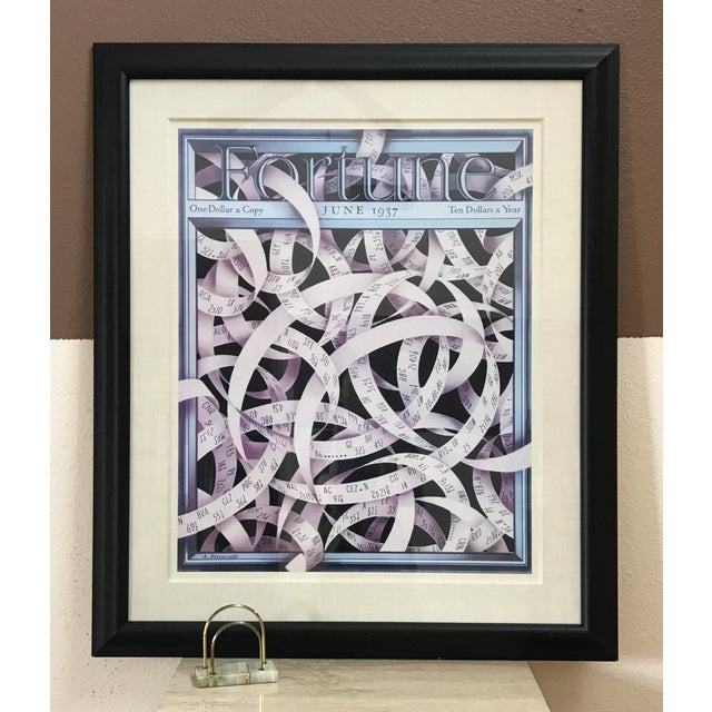 Huge Vintage FORTUNE Magazine Lithograph Art Print - June 1937 by Antonio Petruccelli, professionally linen matted and...