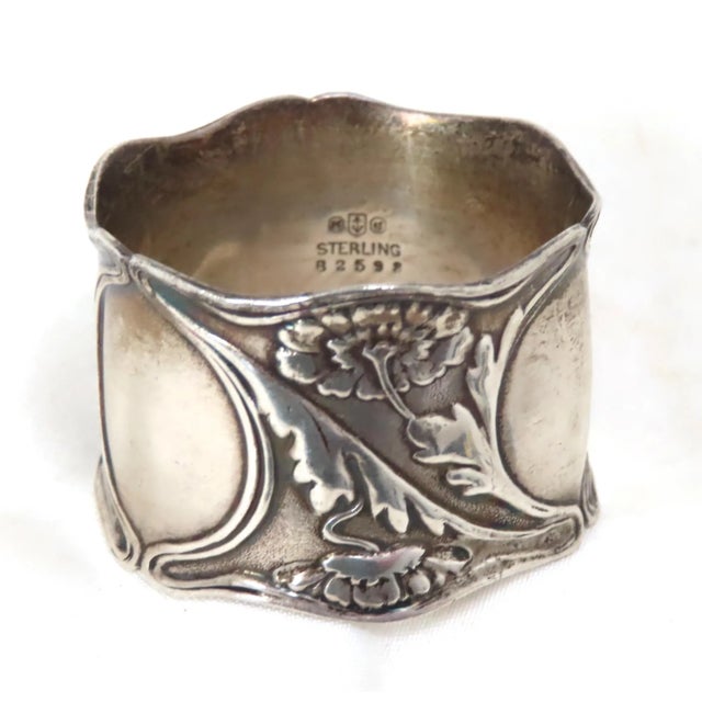 This really is an exceptionally nice Antique American Sterling Silver Napkin Ring. Circa Very Early 20th Century. It has...