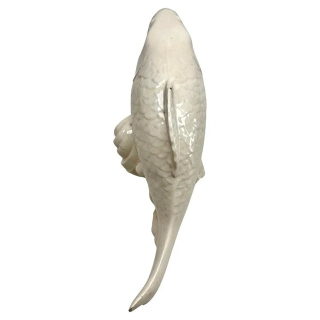 Ceramic Ceramic Glazed Fish Sculpture, Italy, 1950s For Sale - Image 7 of 11