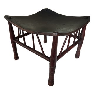 Early 20th Century Egyptian Revival Thebes Stool For Sale
