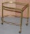 Mid-Century Brass & Glass Nesting Trolley Tables from Maison Bagues, France, Set of 3 For Sale - Image 11 of 18
