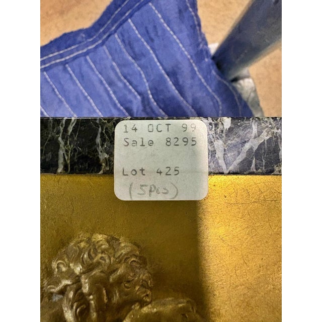 19th C. Louis XVI Style Gilt Bronze & Green Marble Rotary Clock For Sale - Image 15 of 15