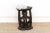 A stunning piece of African art, this antique tribal stool showcases intricate hand-carved figures of a man and a woman...