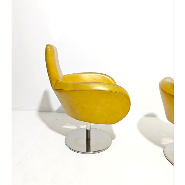 Swivel Armchairs with Chromed Legs, 1980s, Set of 2 For Sale - Image 16 of 18