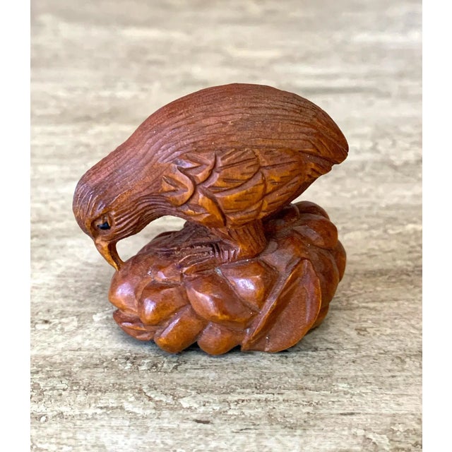 Japanese Wood Netsukes - Set of 3 For Sale - Image 12 of 13