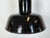 1930s Industrial Black Enamel Factory Lamp with Cast Iron Top, 1930s For Sale - Image 5 of 18