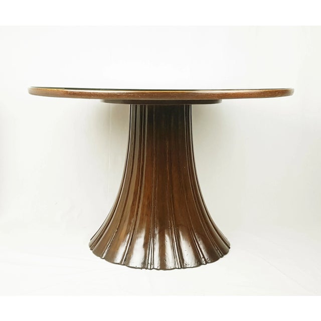 Brown Wood and Glass Coffee Table by Guglielmo Ulrich, 1930s For Sale - Image 8 of 15