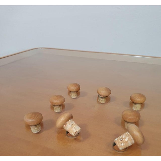 Coffee Table with Cork and Glass Top For Sale - Image 18 of 18