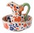 Imari Style Floral Jug and Basin with Serpent Handle For Sale