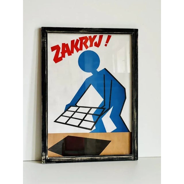 Vintage Industrial Framed Poster, in Very Good conditions. Designed from 2000