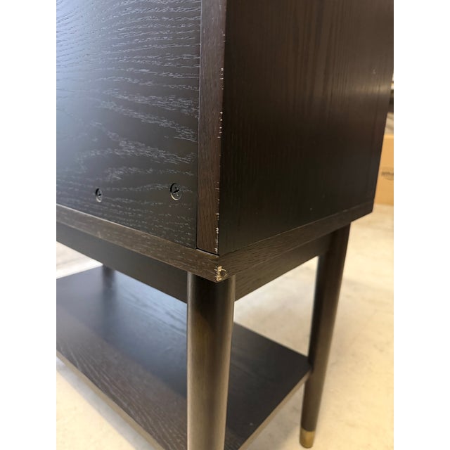 West Elm Mid-Century Bar Cabinet For Sale - Image 4 of 8