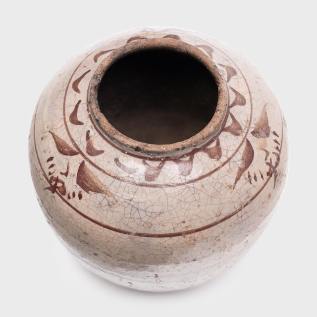 This antique Chinese pickling pot was originally used for fermenting rice or sorghum into vinegar. Dating to the mid-19th...