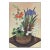 Mid Century Bakufu Ohno Japanese Woodblock Floral Still Life For Sale