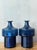 Mid-Century Modern Vintage 1960s Timo Sarpaneva Littala Finland Blue Glass Decanter - A Pair For Sale - Image 3 of 12