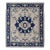 Navy Blue Oushak Vintage Rug With Traditional Medallion Design For Sale