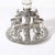 This Mid-Century Modernist silver-plated Kiddush cup set, crafted in Israel during the mid-20th century, is a stunning...