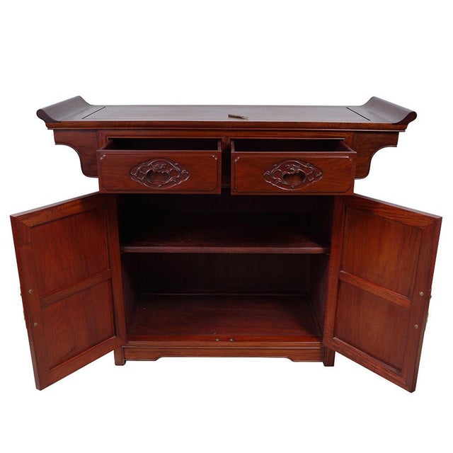1950s Chinese Rosewood Altar Sideboard Chairish