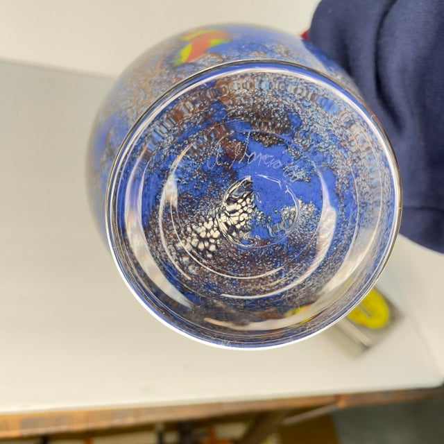 1990s Antonio Garcia Handblown Art Glass Vase For Sale In Columbia, SC - Image 6 of 8