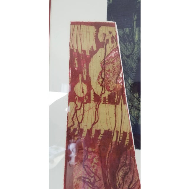 1974 Carol Dueno " Christina in July" Large Modernist Abstract Painting/ Sold For Sale - Image 4 of 13