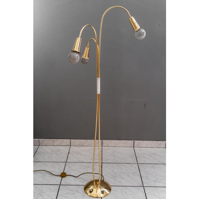 Rupert Nikoll floor lamp vienna around 1960s The bulbs are not included they are only for the photoshooting. Brass...