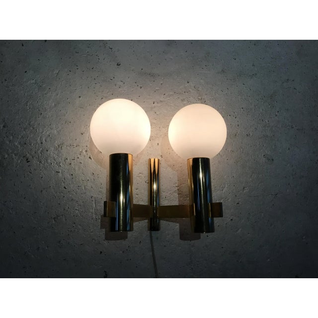 Swedish Wall Lamp by Hans-Agne Jakobsson, 1950s, in Good conditions. Designed 1950 to 1959 European Plug (up to 250V).The...