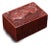 Chinoiserie Red Lacquer Document Box, Rectangular Relief Carved Landscape, Tabletop Decor For Sale