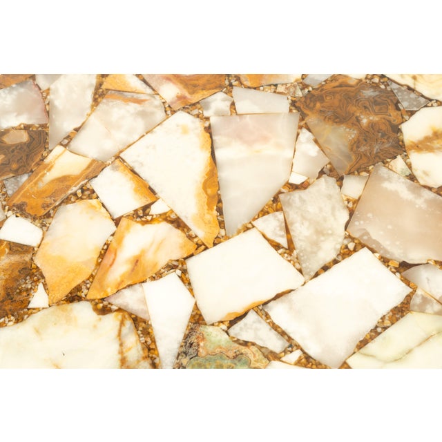 Brutalist Coffee Table with Marble, 1960s For Sale - Image 6 of 7