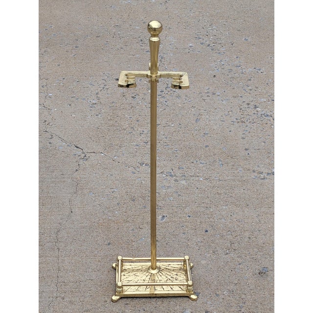 Vintage Ball Head Brass Fireplace Tools Set - Set of 4 For Sale In Washington DC - Image 6 of 8