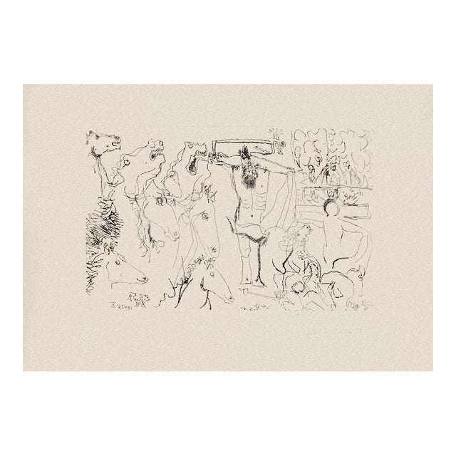 Gian Paolo Berto - The Crucifixion - Etching on Paper - 1975 For Sale
