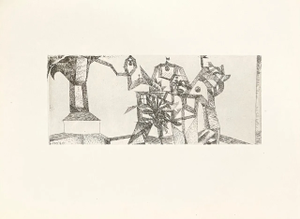 1947 Paul Klee Engraving 15 Little Castle in the Air 1915 Reproduction