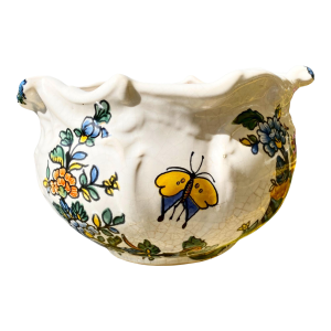 Early 20th Century French Faience Cache Pot