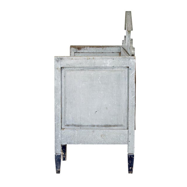 Swedish Gustavian Painted Bench, 1810 For Sale - Image 6 of 8