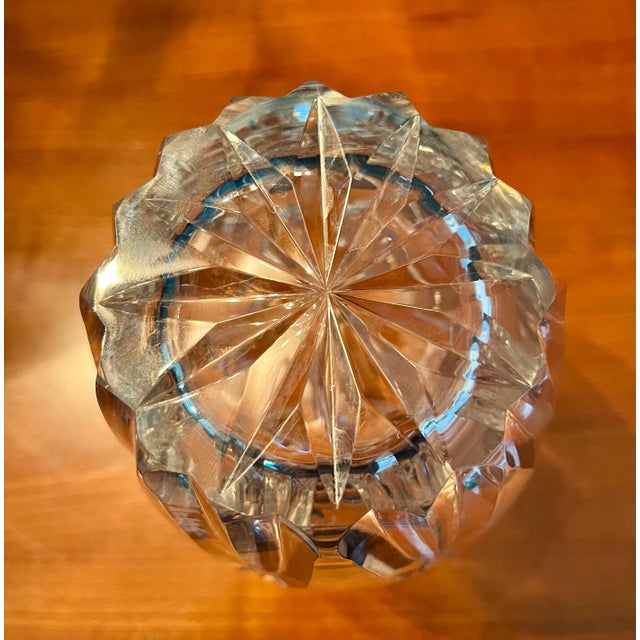 French Crystal Camargue Pattern Water Jug With Handle, Circa 1955 For Sale - Image 6 of 8