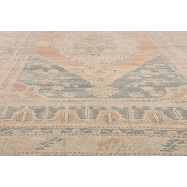 Mid 20th Century Vintage Turkish Oushak Rug, 06'00 X 09'08 For Sale - Image 5 of 10