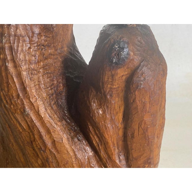 Brutalist Sculpture in Wood, France, 1950s For Sale - Image 14 of 17