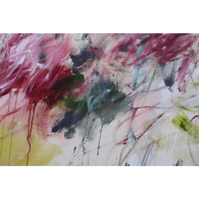 Daniela Schweinsberg Contemporary Abstract Mixed Media on Canvas Painting "I Want All the Roses" by Daniela Schweinsberg For Sale - Image 4 of 13