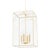 Mitzi Addison 4-Light Large Pendant, Aged Brass/Textured Cream Combo For Sale