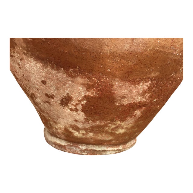 18th Century Large Terracotta Hand Carved French Biot Pot For Sale