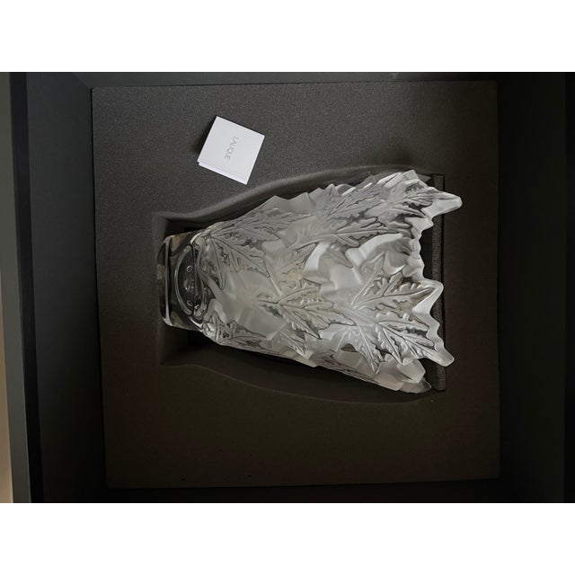 Lalique Lalique Champs-Élysées Crystal Vase For Sale - Image 4 of 6