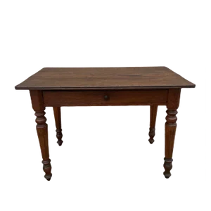 Louis Philippe Bistro Table with 1 Drawer in Oak