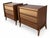 Brown Mid Century Modern Walnut Nightstands. - Pair For Sale - Image 8 of 10