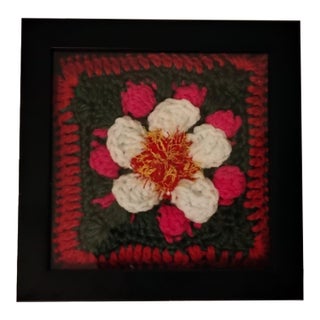 Arkansas Apple Blossom State Flower Fiber Art For Sale